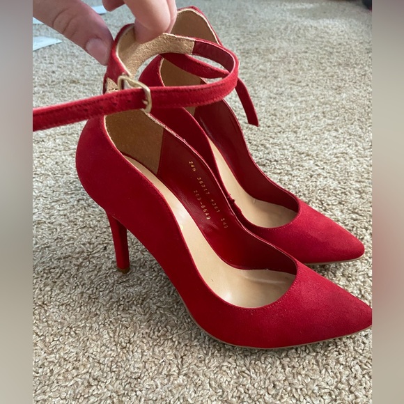 heeled shoes with strap pointed toe shoes - Picture 3 of 6